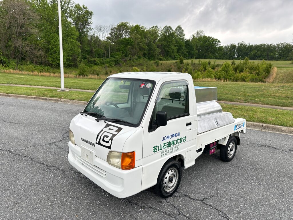 2000 Subaru Sambar Lorry Fuel Tanker 4WD Japanese Mini Truck for Sale