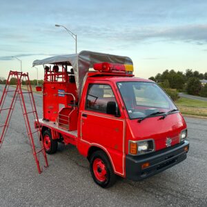 1992 Daihatsu Hijet Fire Truck 4WD 3575 Miles Working Siren Emergency Lights for Sale