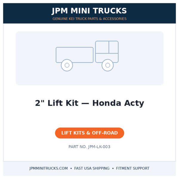 2" Lift Kit — Honda Acty