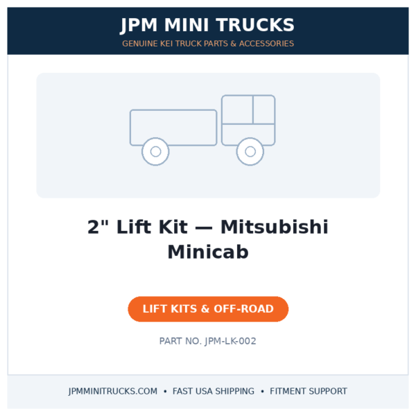 2" Lift Kit — Mitsubishi Minicab