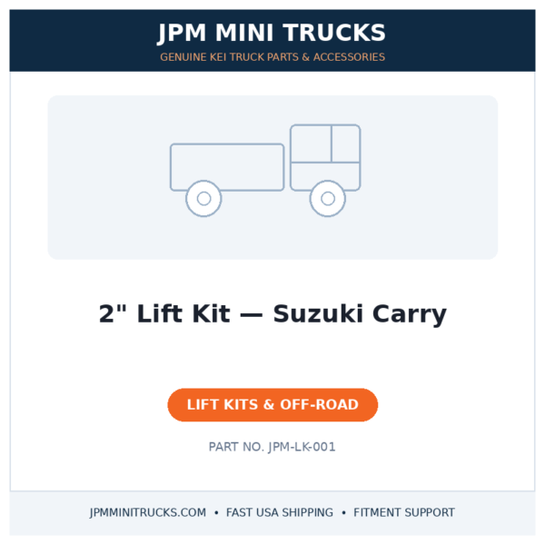 2" Lift Kit — Suzuki Carry