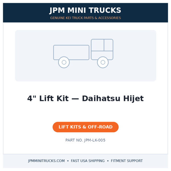 4" Lift Kit — Daihatsu Hijet