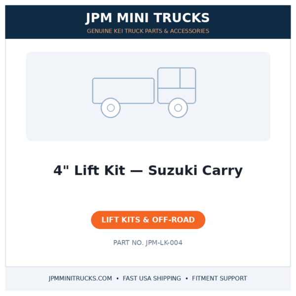 4" Lift Kit — Suzuki Carry