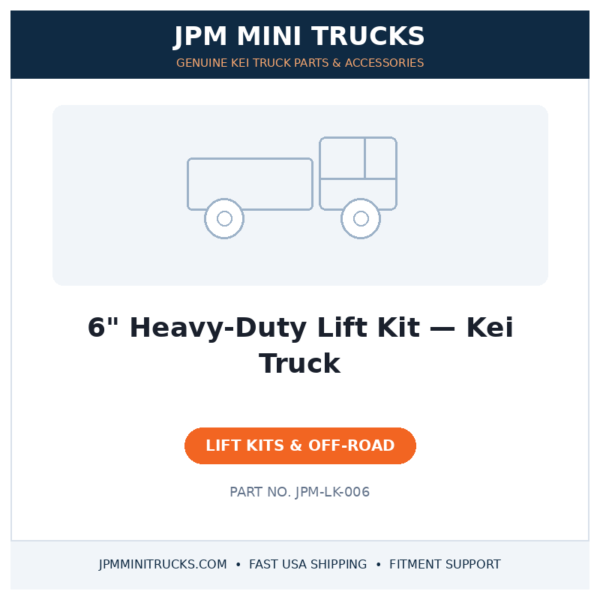 6" Heavy-Duty Lift Kit — Kei Truck