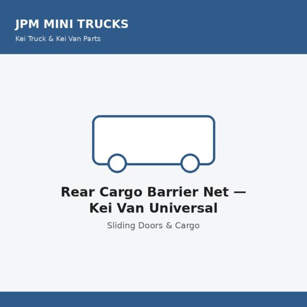 Rear Cargo Barrier Net — Kei Van Universal