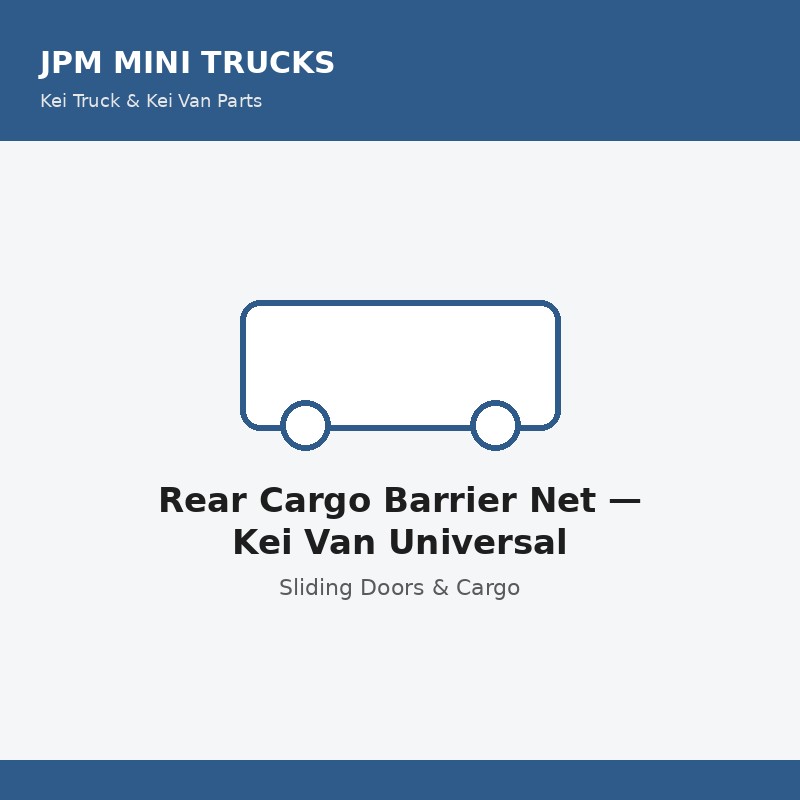 Rear Cargo Barrier Net — Kei Van Universal
