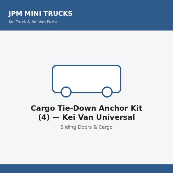 Cargo Tie-Down Anchor Kit (4) — Kei Van Universal