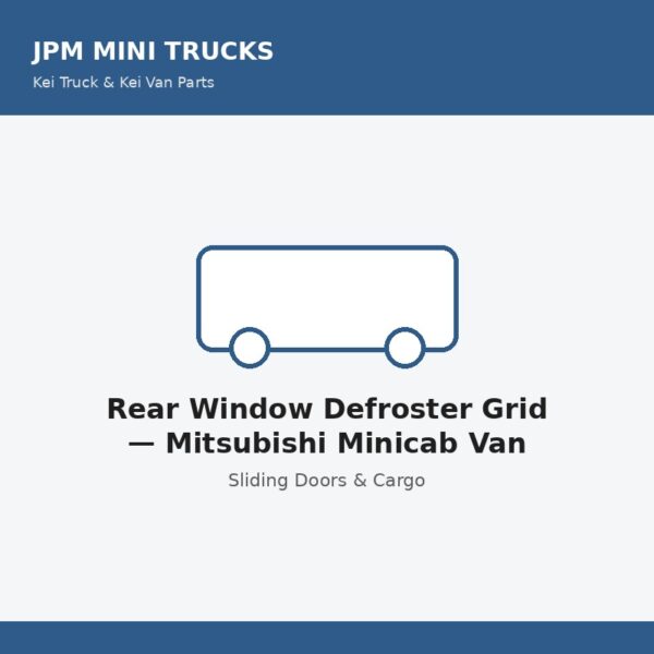 Rear Window Defroster Grid — Mitsubishi Minicab Van