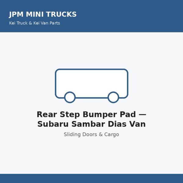 Rear Step Bumper Pad β Subaru Sambar Dias Van