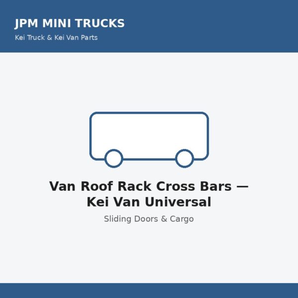 Van Roof Rack Cross Bars — Kei Van Universal