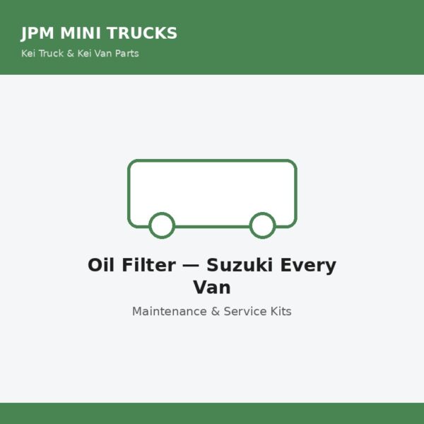 Oil Filter — Suzuki Every Van