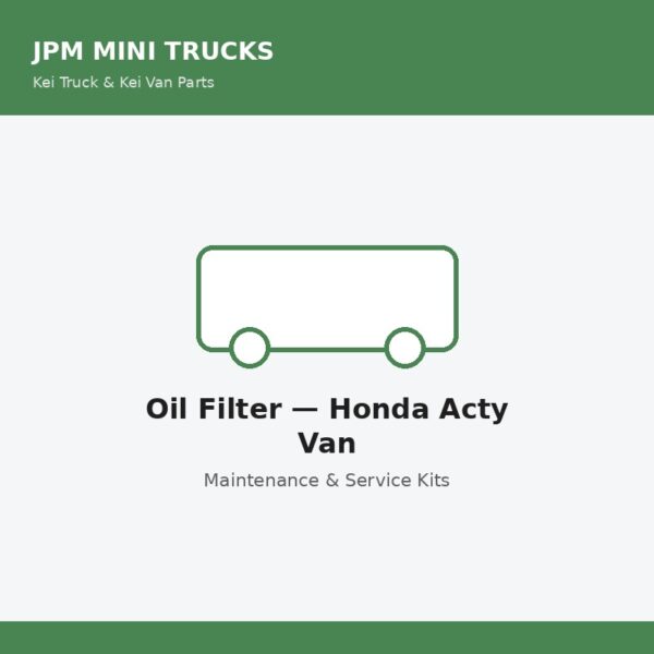 Oil Filter β Honda Acty Van
