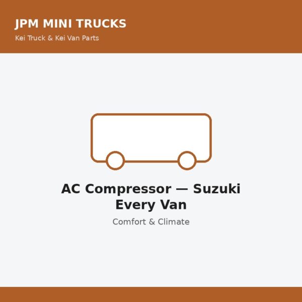 AC Compressor — Suzuki Every Van