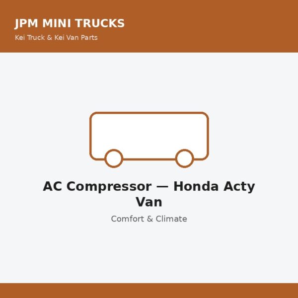 AC Compressor — Honda Acty Van