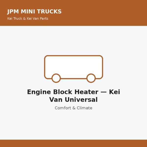 Engine Block Heater — Kei Van Universal