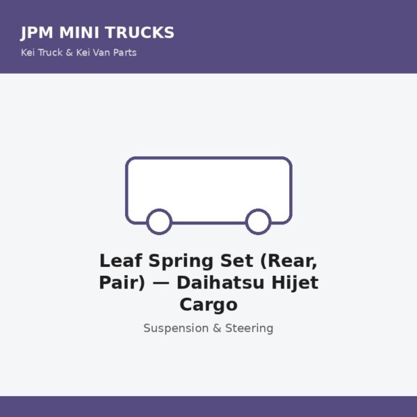 Leaf Spring Set (Rear, Pair) — Daihatsu Hijet Cargo