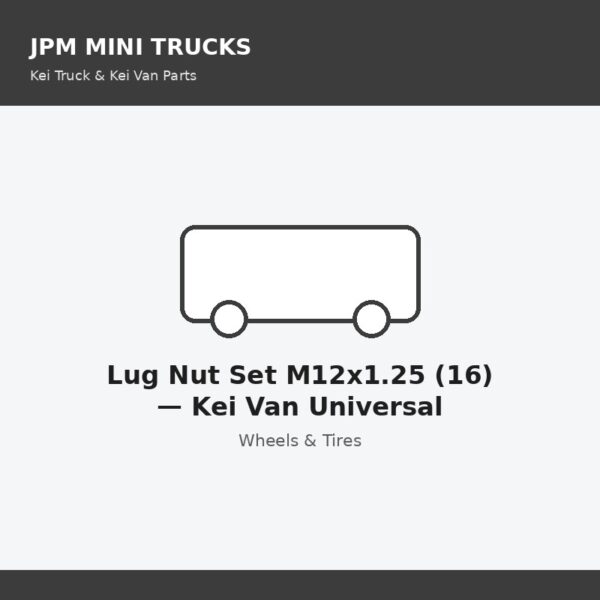 Lug Nut Set M12x1.25 (16) — Kei Van Universal