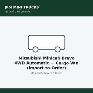 Mitsubishi Minicab Bravo 4WD Automatic — Cargo Van (Import-to-Order)