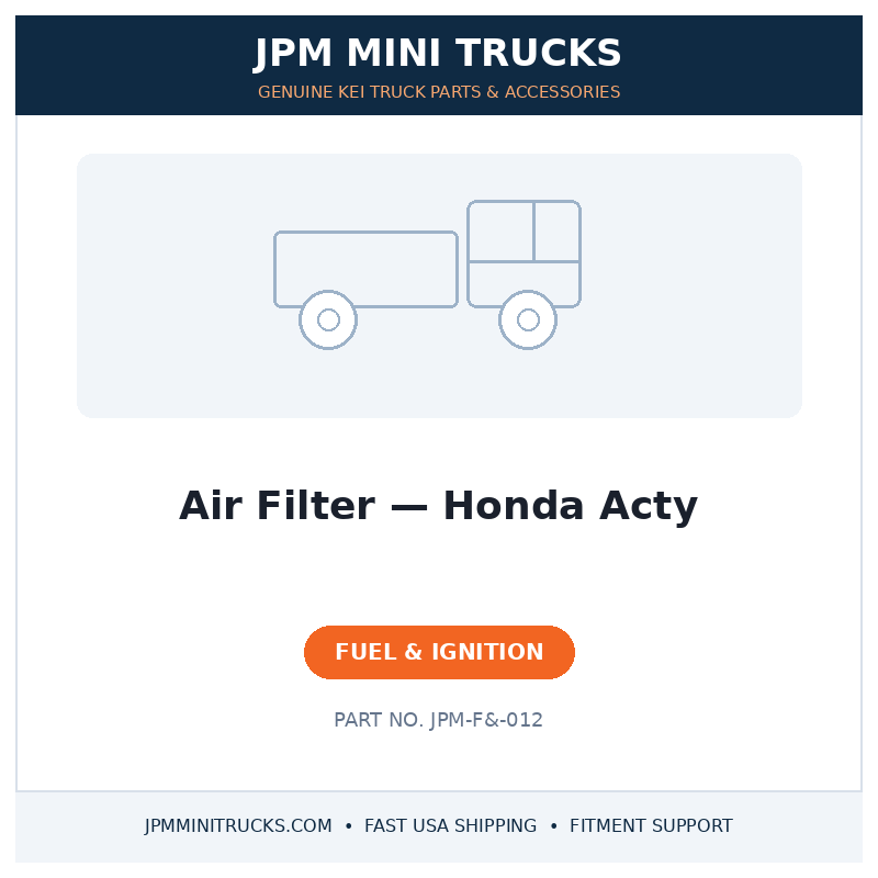 Air Filter — Honda Acty