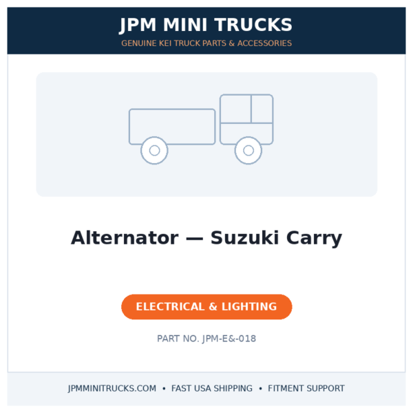 Alternator — Suzuki Carry
