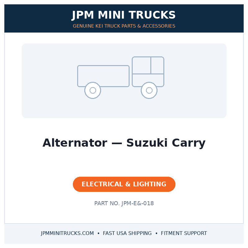 Alternator — Suzuki Carry