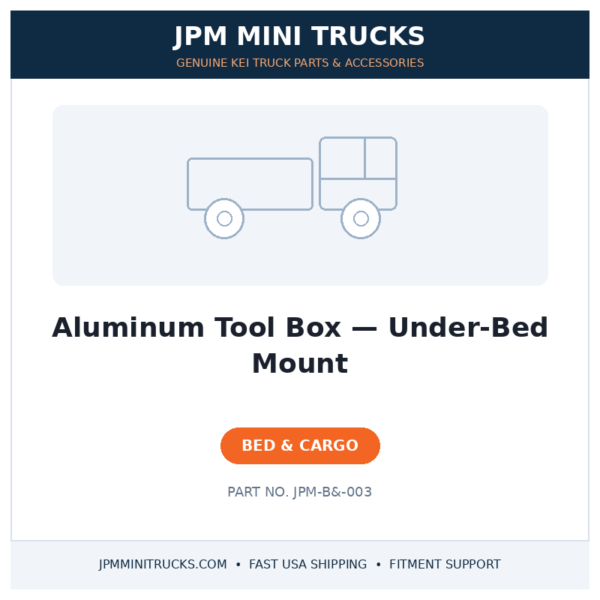 Aluminum Tool Box — Under-Bed Mount