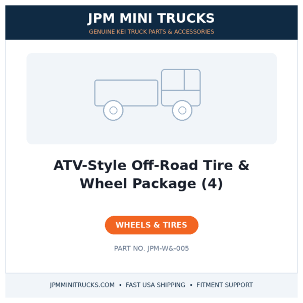 ATV-Style Off-Road Tire & Wheel Package (4)