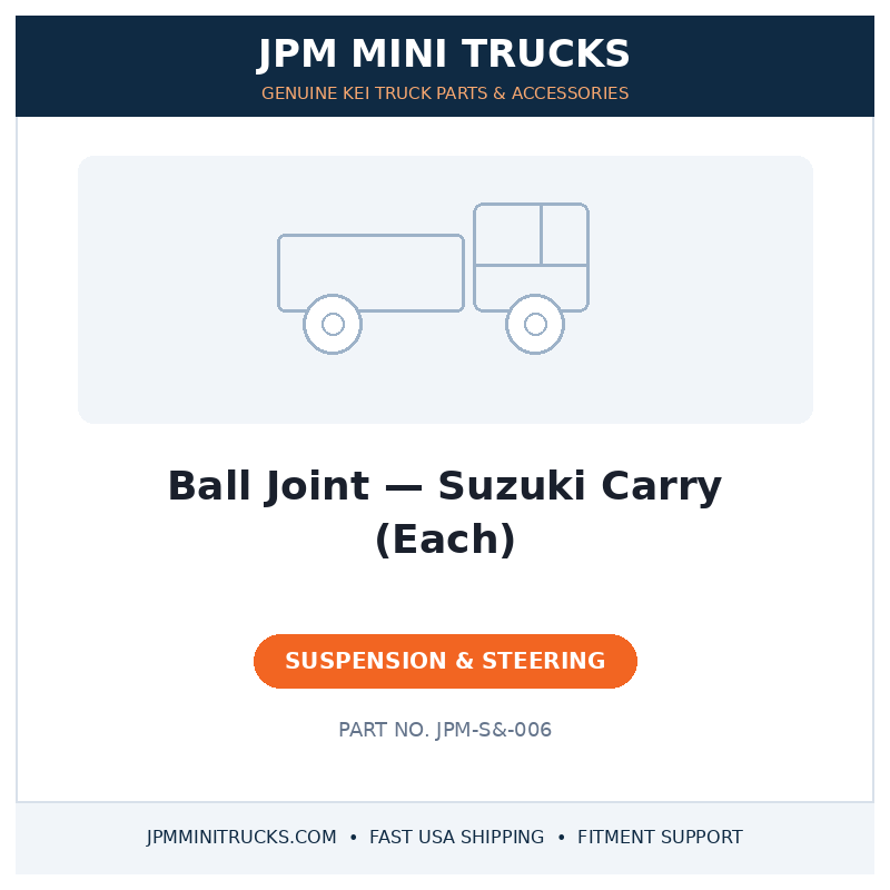 Ball Joint — Suzuki Carry (Each)