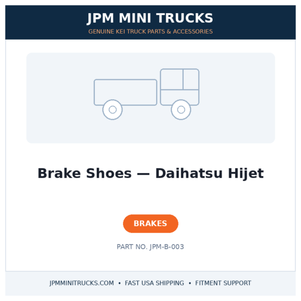 Brake Shoes — Daihatsu Hijet