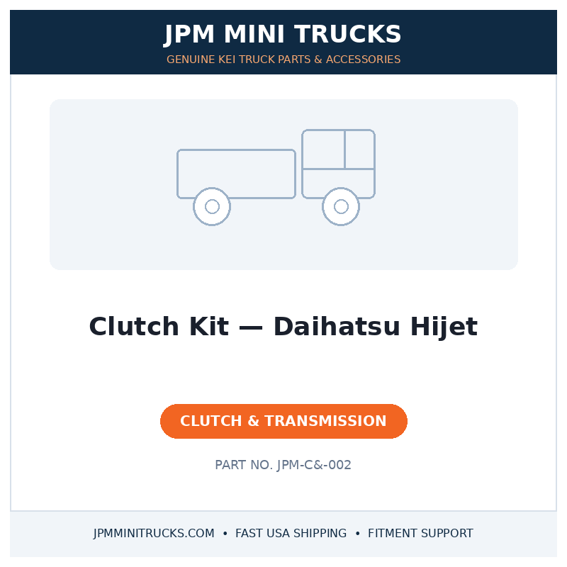 Clutch Kit — Daihatsu Hijet