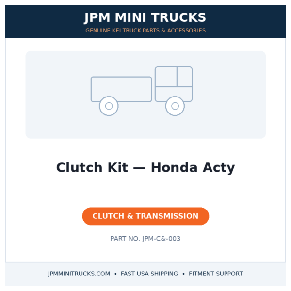 Clutch Kit — Honda Acty