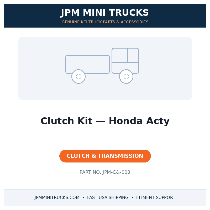 Clutch Kit — Honda Acty