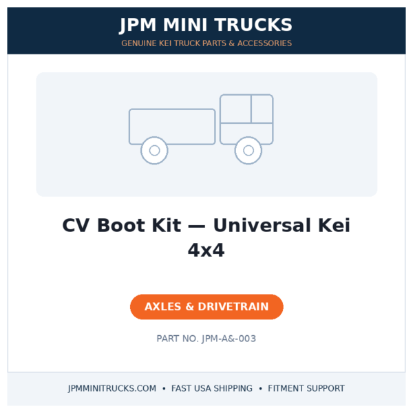 CV Boot Kit — Universal Kei 4x4