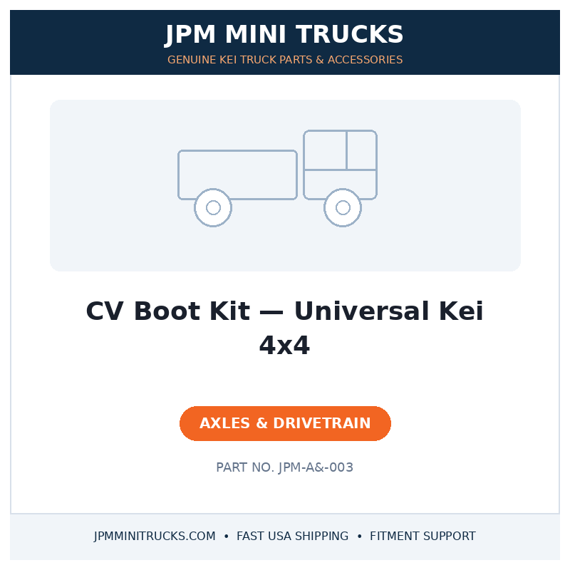 CV Boot Kit — Universal Kei 4x4