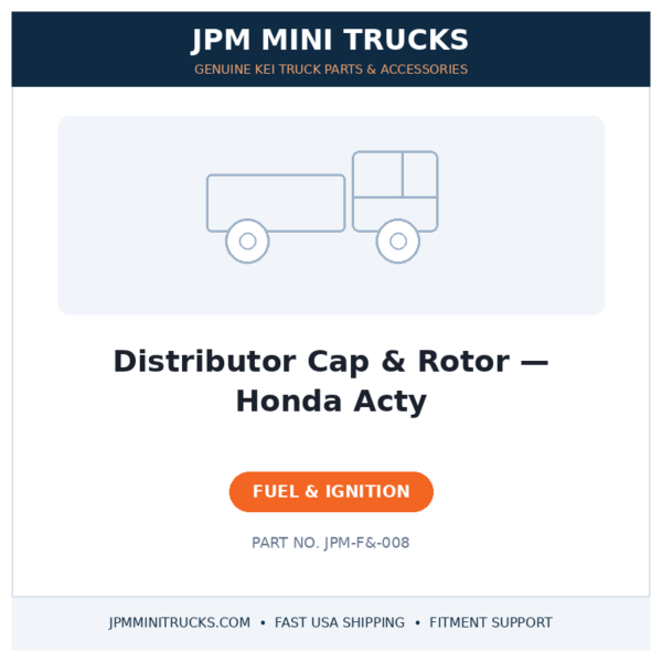 Distributor Cap & Rotor — Honda Acty