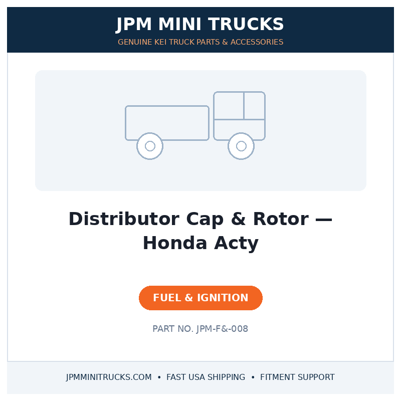 Distributor Cap & Rotor — Honda Acty