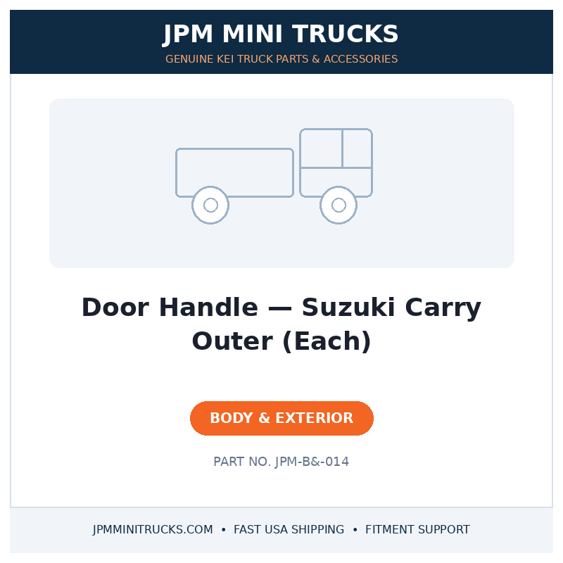 Door Handle — Suzuki Carry Outer (Each)