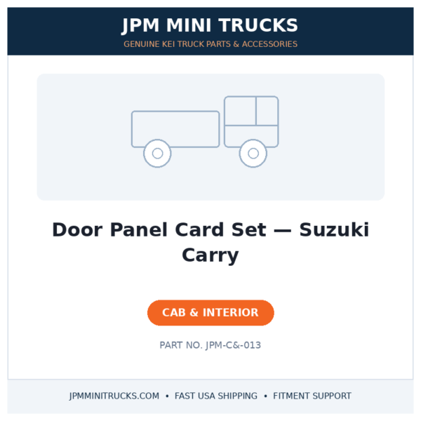 Door Panel Card Set — Suzuki Carry