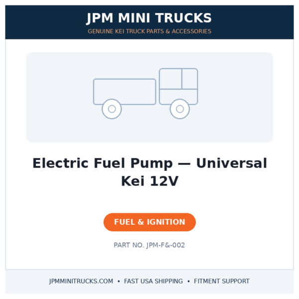 Electric Fuel Pump — Universal Kei 12V