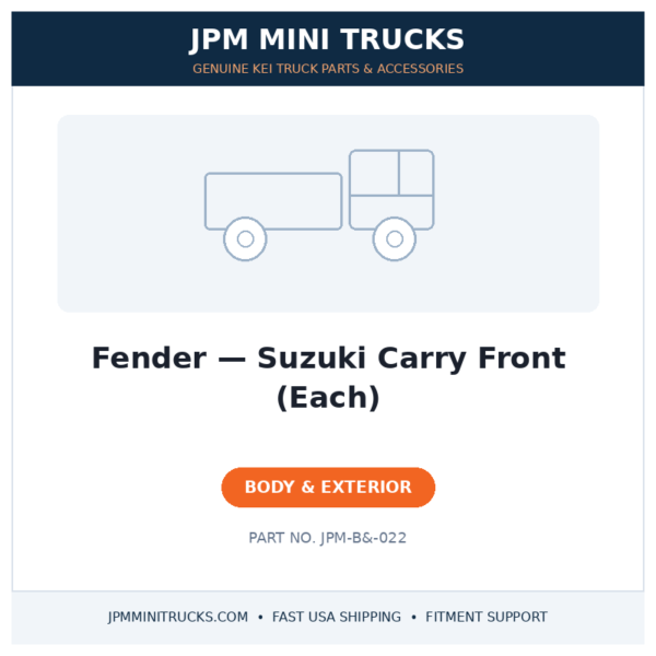 Fender — Suzuki Carry Front (Each)