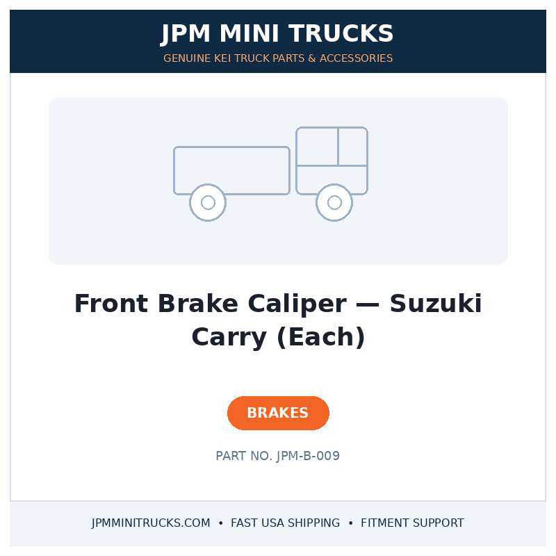 Front Brake Caliper — Suzuki Carry (Each)