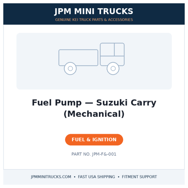 Fuel Pump — Suzuki Carry (Mechanical)
