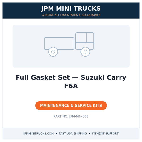 Full Gasket Set — Suzuki Carry F6A