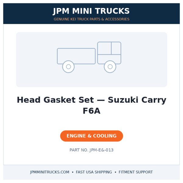 Head Gasket Set — Suzuki Carry F6A