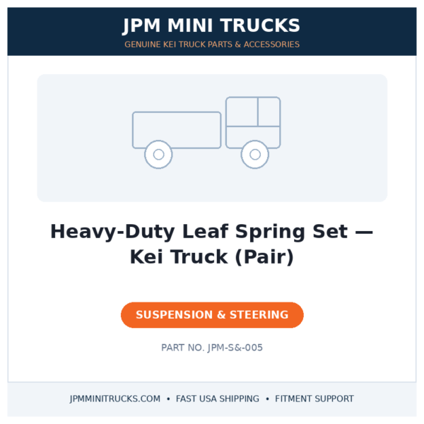 Heavy-Duty Leaf Spring Set — Kei Truck (Pair)
