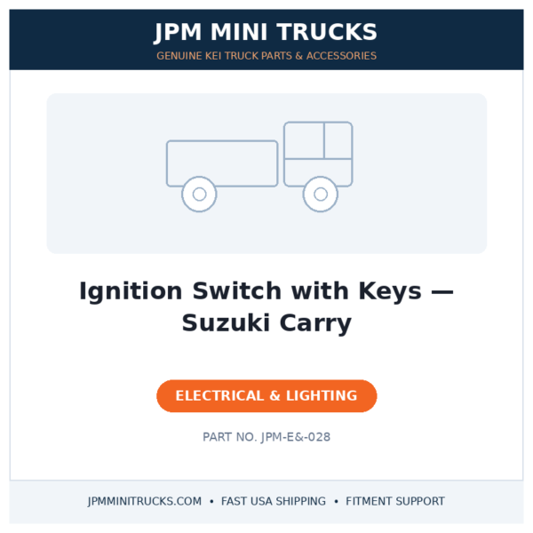 Ignition Switch with Keys — Suzuki Carry