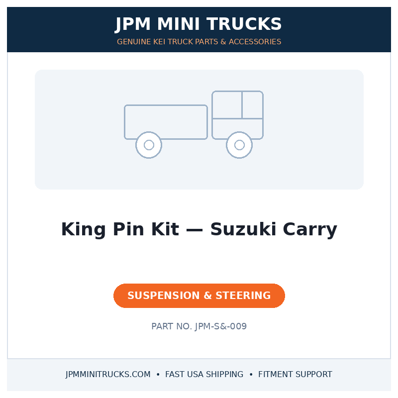 King Pin Kit — Suzuki Carry