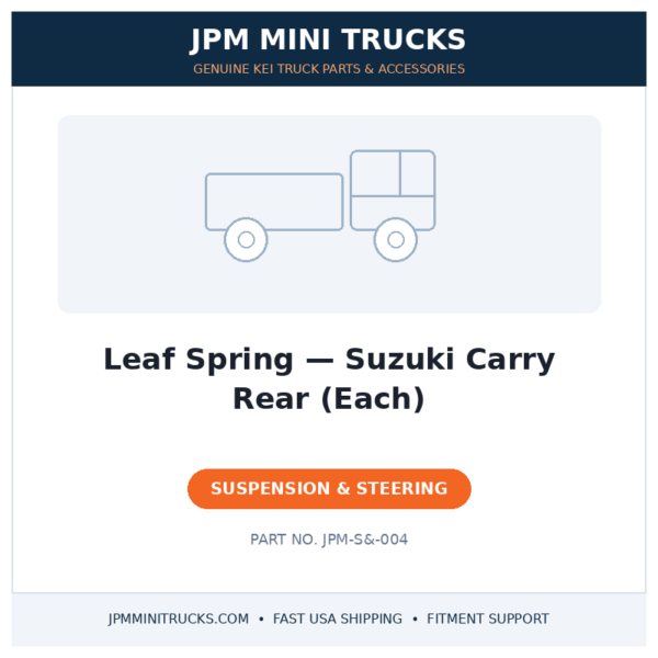 Leaf Spring — Suzuki Carry Rear (Each)