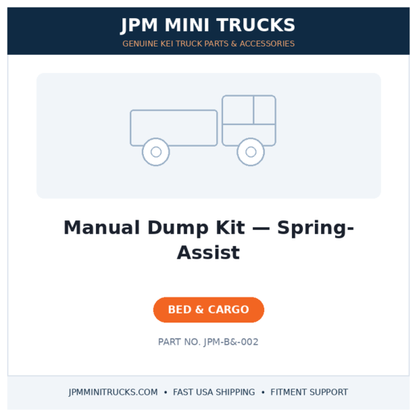 Manual Dump Kit — Spring-Assist