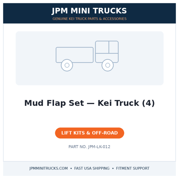 Mud Flap Set β Kei Truck (4)